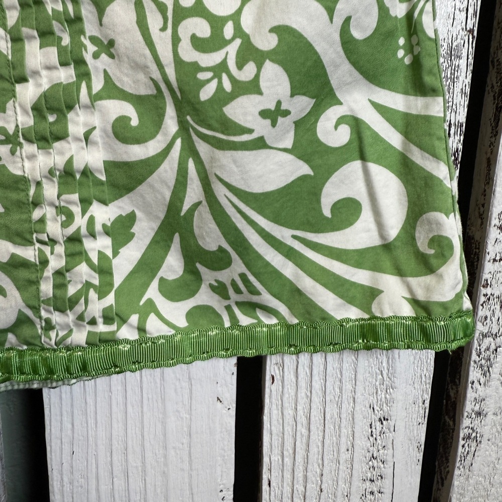 VTG '05 Y2K Old Navy Tropical Floral Skirt Size 14‎ Green White Whimsical Fairy - Picture 11 of 12
